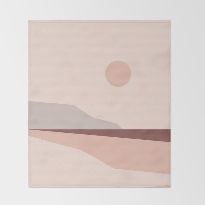 Abstract Landscape 02 Throw Blanket Gallery Image 2