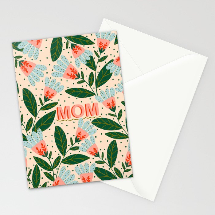 Whimsical Spring Floral  Stationery Card Gallery Image 2