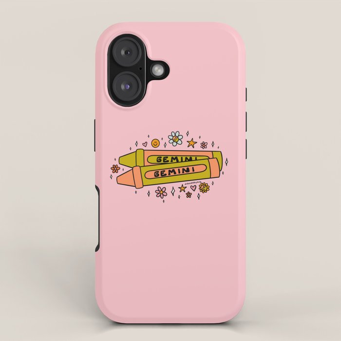 Gemini Crayon iPhone Case Gallery Image 1