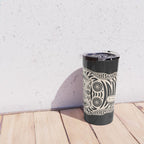 King Of The Jungle 04: Black & White Tiger Edition Travel Mug Gallery Image 4