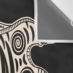 King Of The Jungle 04: Black & White Tiger Edition Wall Tapestry Gallery Image 3
