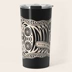 King Of The Jungle 04: Black & White Tiger Edition Travel Mug Gallery Image 1