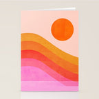 Abstraction_SUNSET_OCEAN_COLOR_POP_ART_Minimalism_009D Stationery Card Gallery Image 2