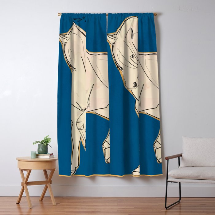 White Horse 5 Window Curtain Gallery Image 1