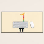 Galaxy Giraffe Desk Mat Gallery Image 1