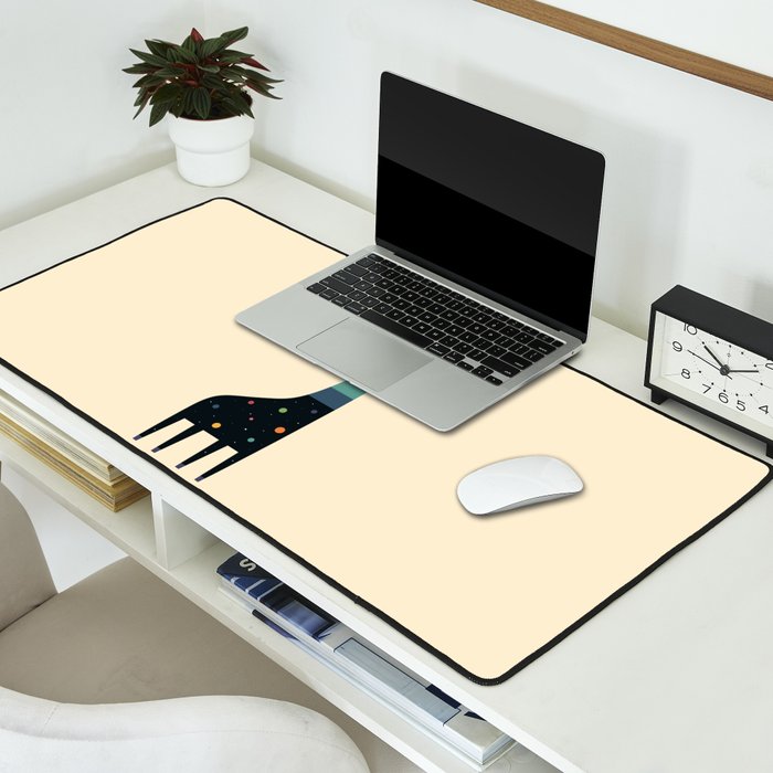 Galaxy Giraffe Desk Mat Gallery Image 2