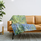 Monet: Bend in the River Epte Throw Blanket Gallery Image 1