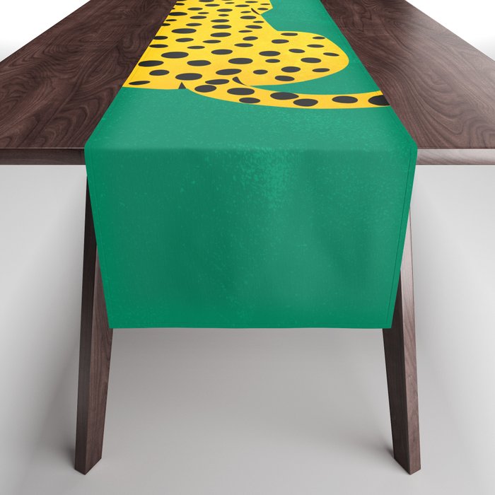 The Stare: Golden Cheetah Edition Table Runner Gallery Image 1