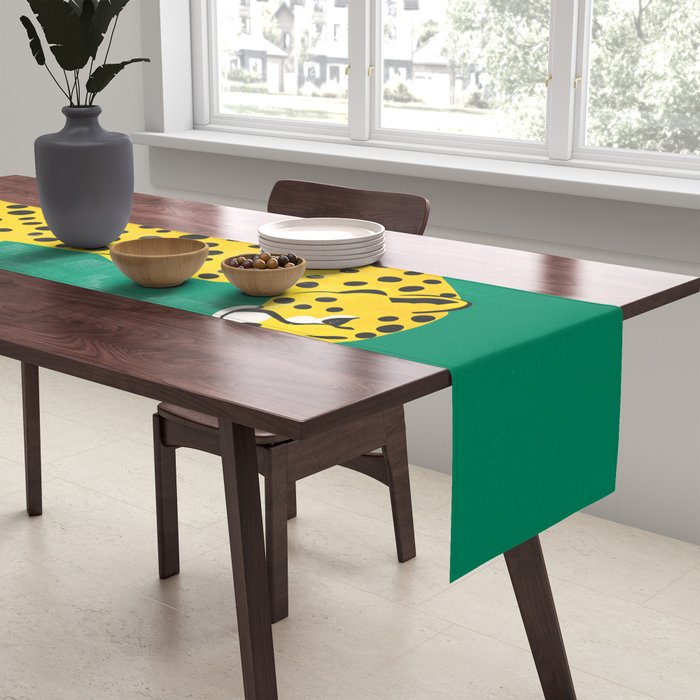 The Stare: Golden Cheetah Edition Table Runner Gallery Image 2