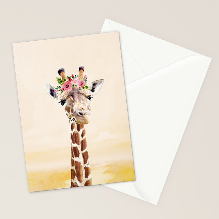 Giraffe Stationery Card Gallery Image 2