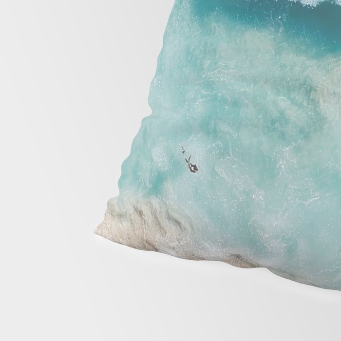 Surfers in Blue Waves Pillow Sham Gallery Image 4