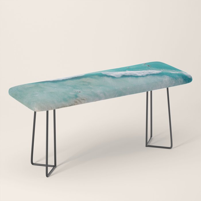 Surfers in Blue Waves Bench Gallery Image 1