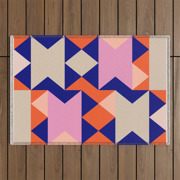 Geometric Shapes 217 Outdoor Rug Gallery Image 1