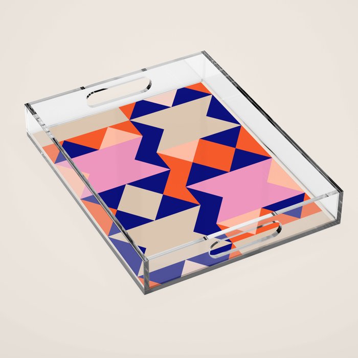 Geometric Shapes 217 Acrylic Tray Gallery Image 1