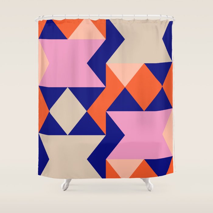Geometric Shapes 217 Shower Curtain Gallery Image 1