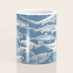 just sharks cobalt denim Coffee Mug Gallery Image 4