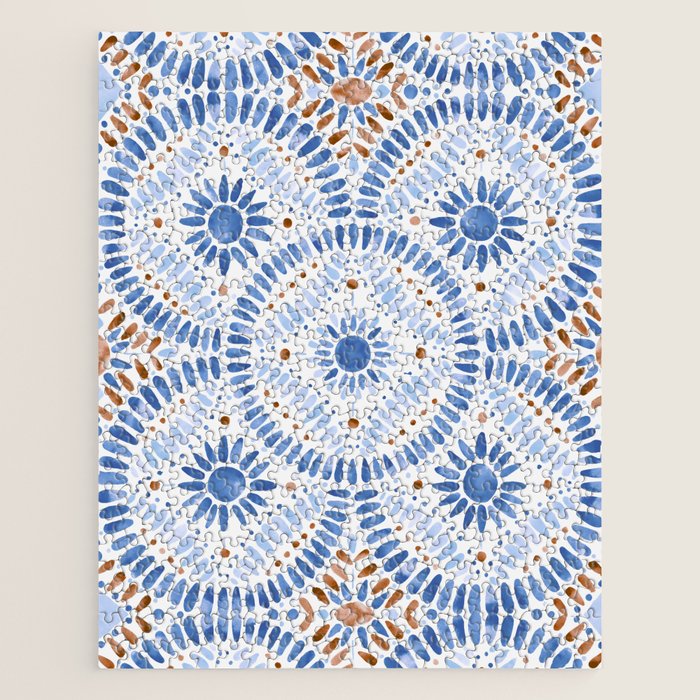 Boho Tiles Mandala Jigsaw Puzzle Gallery Image 1
