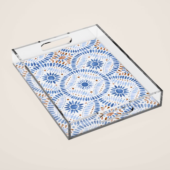 Boho Tiles Mandala Acrylic Tray Gallery Image 1
