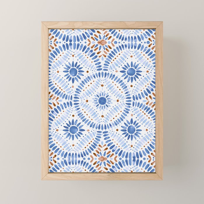 Boho Tiles Mandala Mini Art Print Gallery Image 1