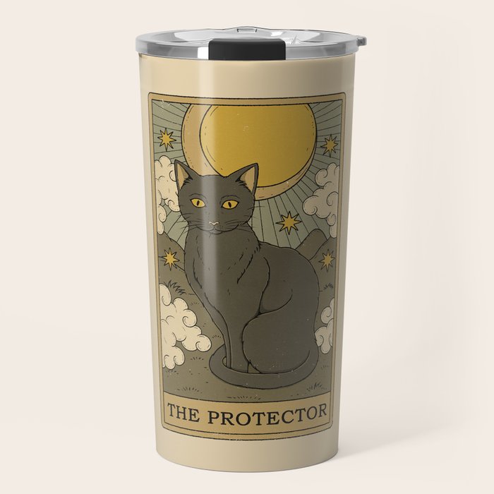 The Protector - Cat Tarot Travel Mug Gallery Image 1