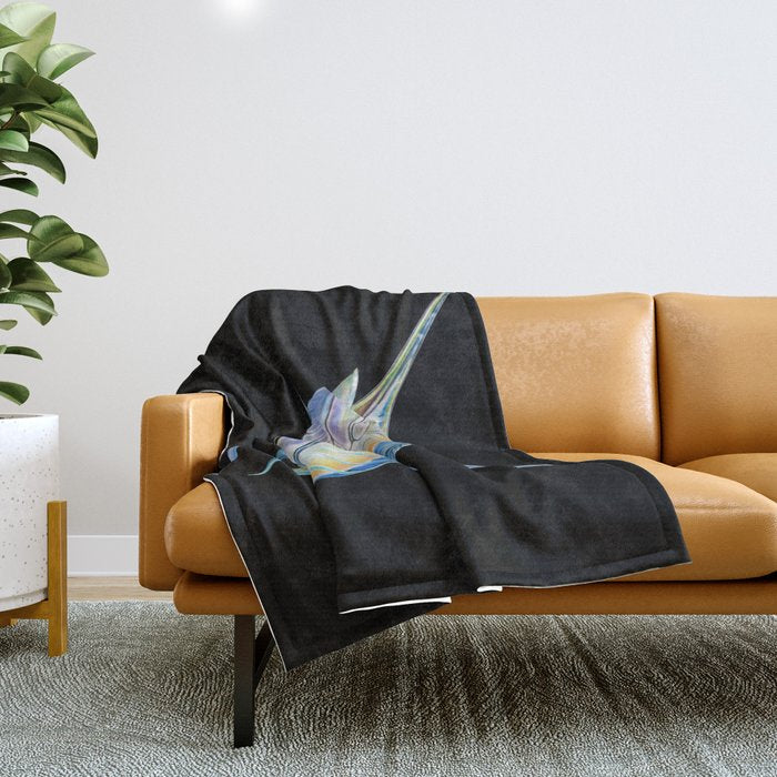 Blue Marlin Throw Blanket Gallery Image 1