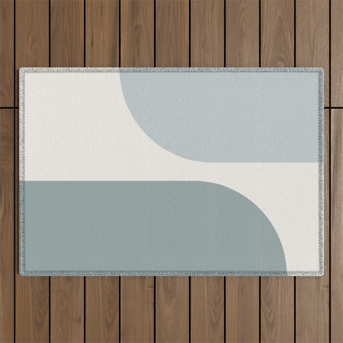 Modern Minimal Arch Abstract XII Outdoor Rug Gallery Image 1