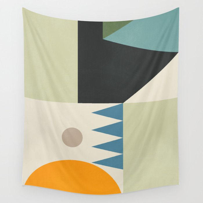 Abstract Geometric Shapes 26 Wall Tapestry Gallery Image 4