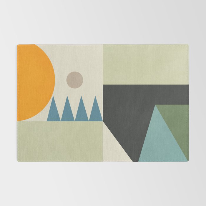 Abstract Geometric Shapes 26 Rug Gallery Image 2