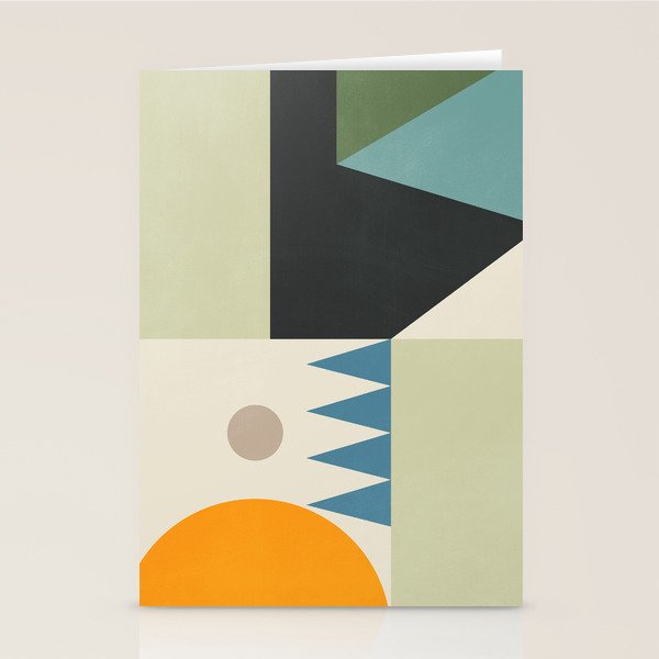Abstract Geometric Shapes 26 Stationery Card Gallery Image 2