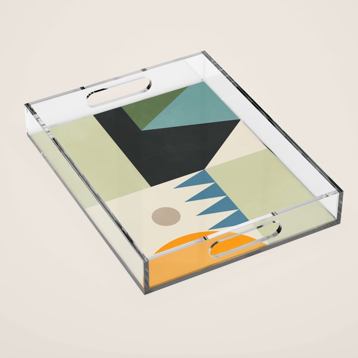 Abstract Geometric Shapes 26 Acrylic Tray Gallery Image 1