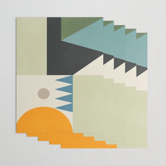 Abstract Geometric Shapes 26 Wrapping Paper Gallery Image 3