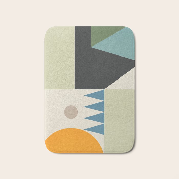 Abstract Geometric Shapes 26 Bath Mat Gallery Image 1