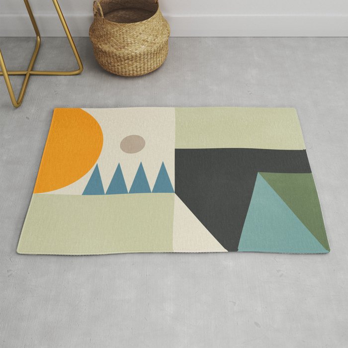 Abstract Geometric Shapes 26 Rug Gallery Image 1