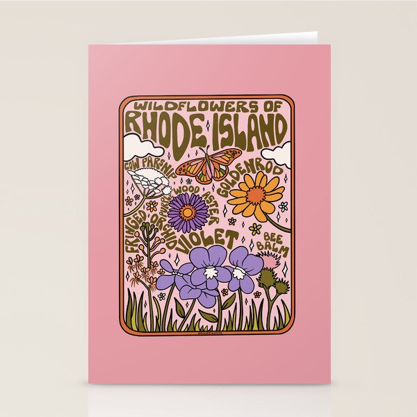 Rhode Island Wildflowers Stationery Card Gallery Image 1