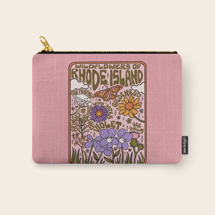 Rhode Island Wildflowers Carry All Pouch Gallery Image 1