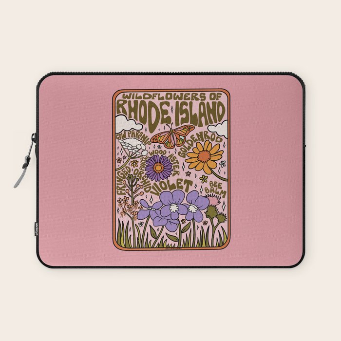 Rhode Island Wildflowers Laptop Sleeve Gallery Image 1