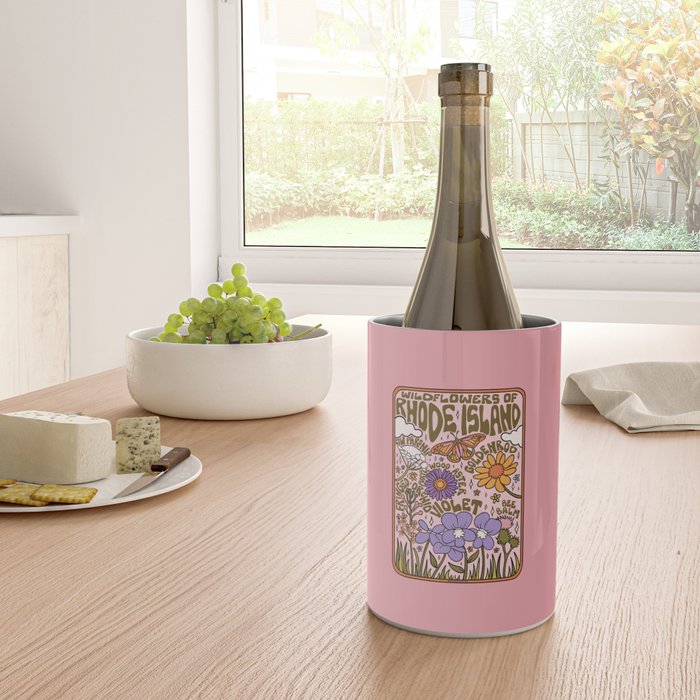 Rhode Island Wildflowers Wine Chiller Gallery Image 4