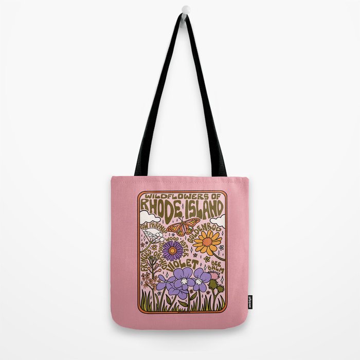 Rhode Island Wildflowers Tote Bag Gallery Image 2