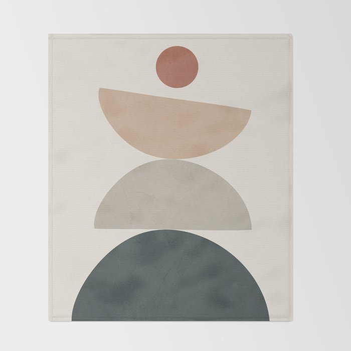 Minimal Shapes No 33 Throw Blanket Gallery Image 2