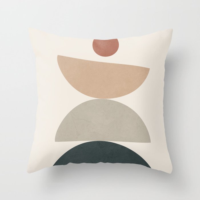 Minimal Shapes No 33 Throw Pillow Gallery Image 1