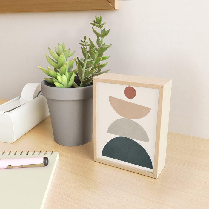 Minimal Shapes No 33 Mini Art Print Gallery Image 2