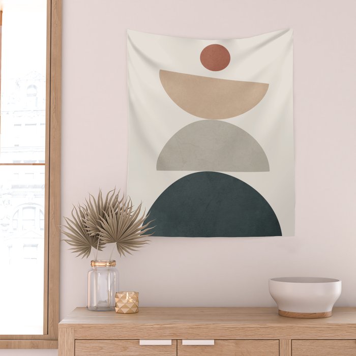 Minimal Shapes No 33 Wall Tapestry Gallery Image 2