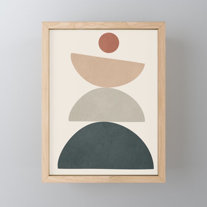Minimal Shapes No 33 Mini Art Print Gallery Image 1