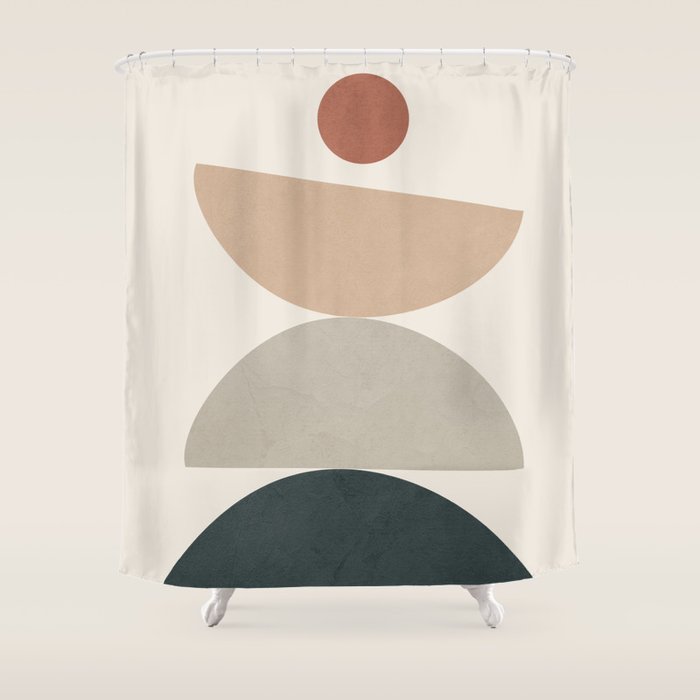 Minimal Shapes No 33 Shower Curtain Gallery Image 1