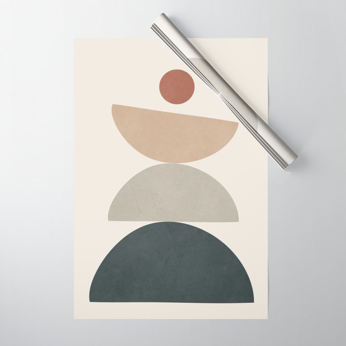 Minimal Shapes No 33 Wrapping Paper Gallery Image 1