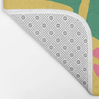 Midcentury Hibiscus 2 Bath Mat Gallery Image 2