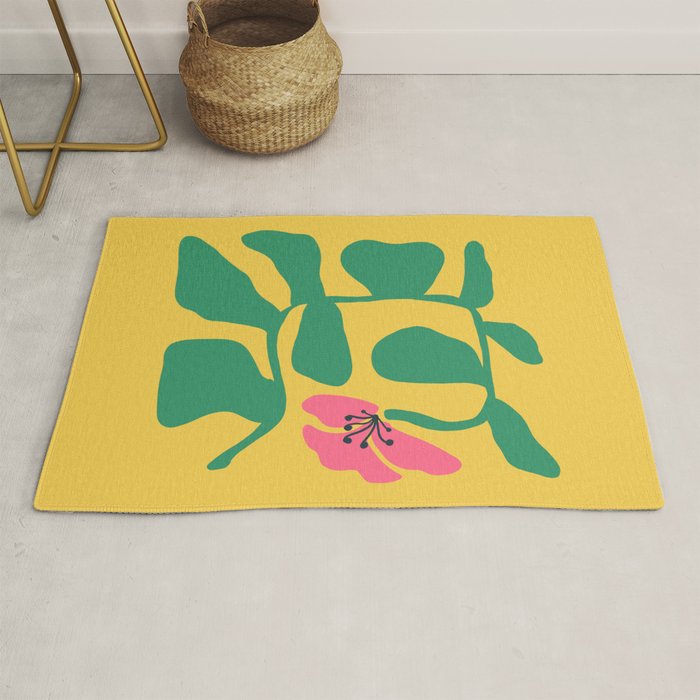 Midcentury Hibiscus 2 Rug Gallery Image 1
