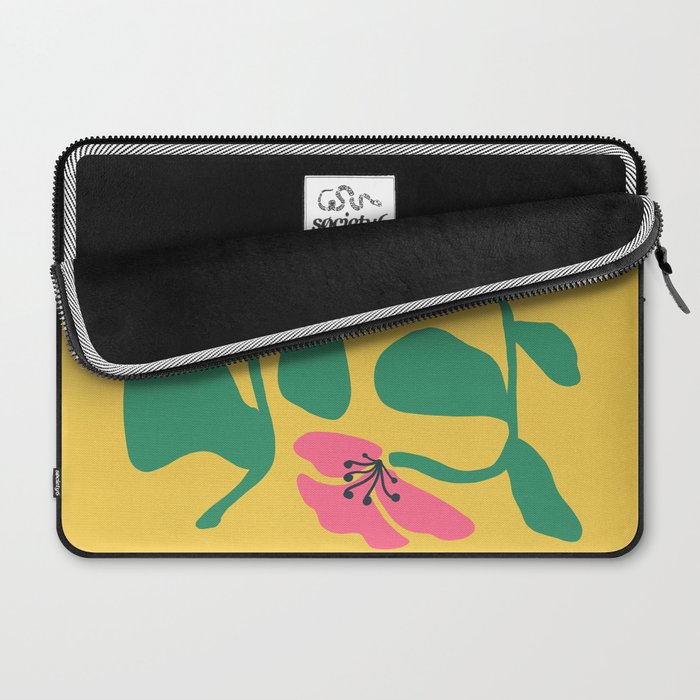 Midcentury Hibiscus 2 Laptop Sleeve Gallery Image 2