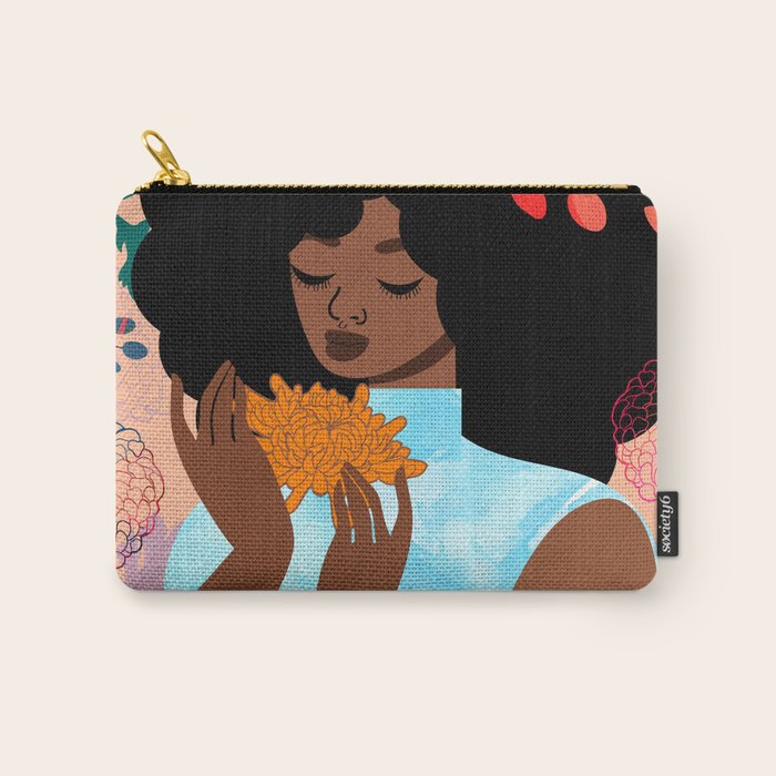 Chrysanthemums in November Carry All Pouch Gallery Image 1