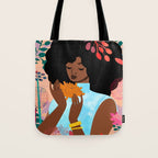Chrysanthemums in November Tote Bag Gallery Image 1